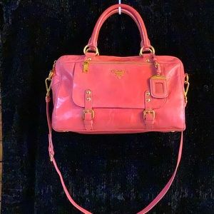 Prada Leather 2 Way Tote Bag